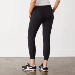 MONROW Supersoft Fleece Faded Black Jogger FADEDBLACK Clearance